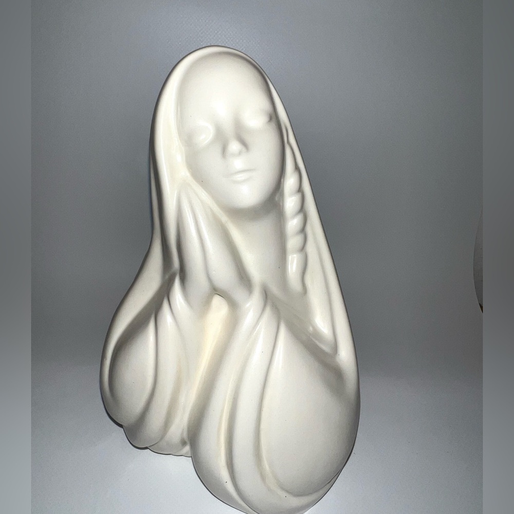 Mid Century Virgin Mary Madonna Vase Planter